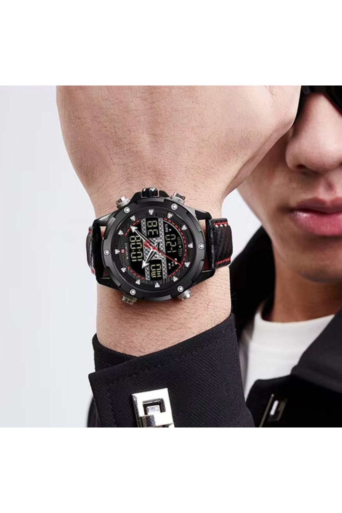 Чоловічий годинник  Naviforce Set Present подарунковий набір, 2 ремінці