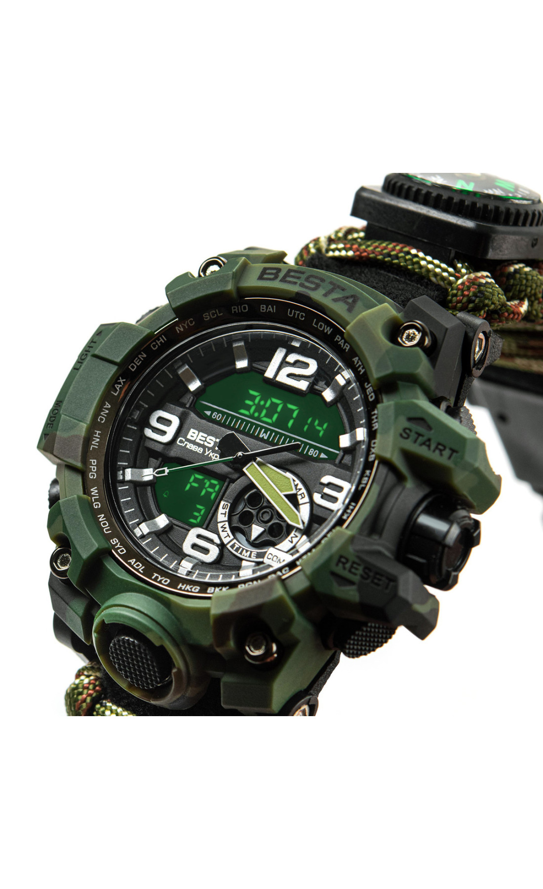 Чоловічий годинник  Besta Box Military Set подарунковий набір, з компасом