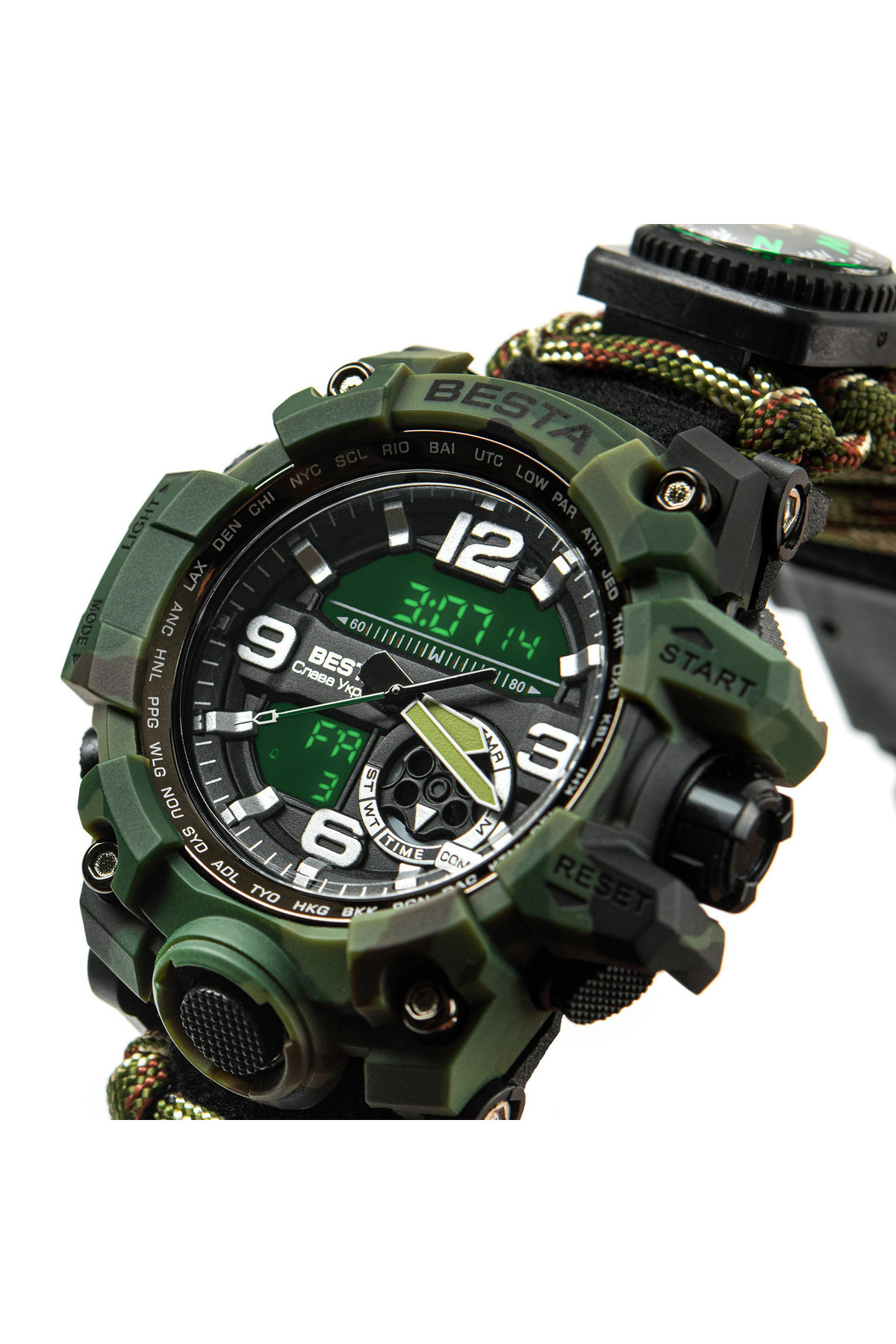 Чоловічий годинник  Besta Box Military Set подарунковий набір, з компасом