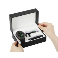 Чоловічий годинник  Besta Box Tattoo ЗСУ Light подарунковий набір, з компасом