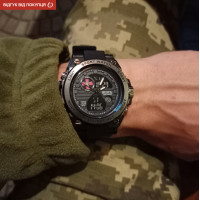 Чоловічий годинник  Besta Box Tattoo ЗСУ Light подарунковий набір, з компасом