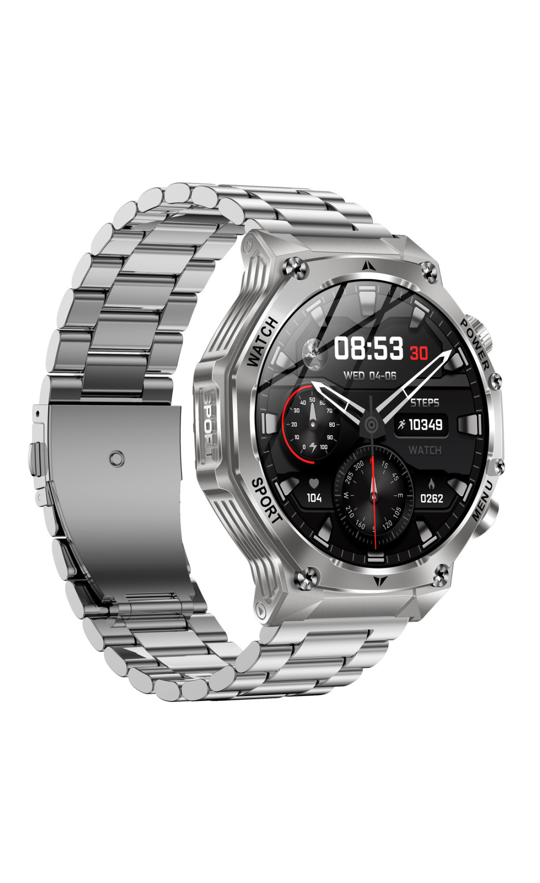 Смарт годинник  Smart Surf X Pro Silver Steel, 2 ремінці