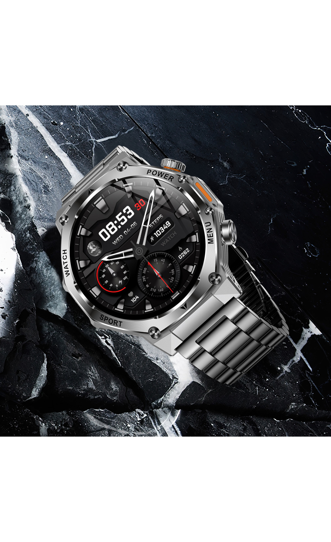 Смарт годинник  Smart Surf X Pro Silver Steel, 2 ремінці