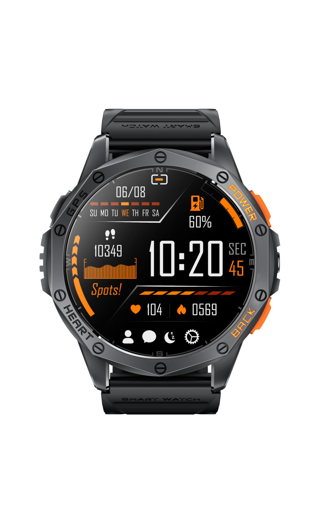 Смарт годинник  Smart GPS Max Black, 2 ремінці УЦІНКА