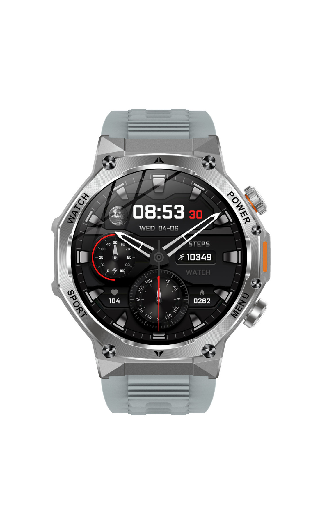 Смарт годинник  Smart Surf X Pro Silver Grey, 2 ремінці