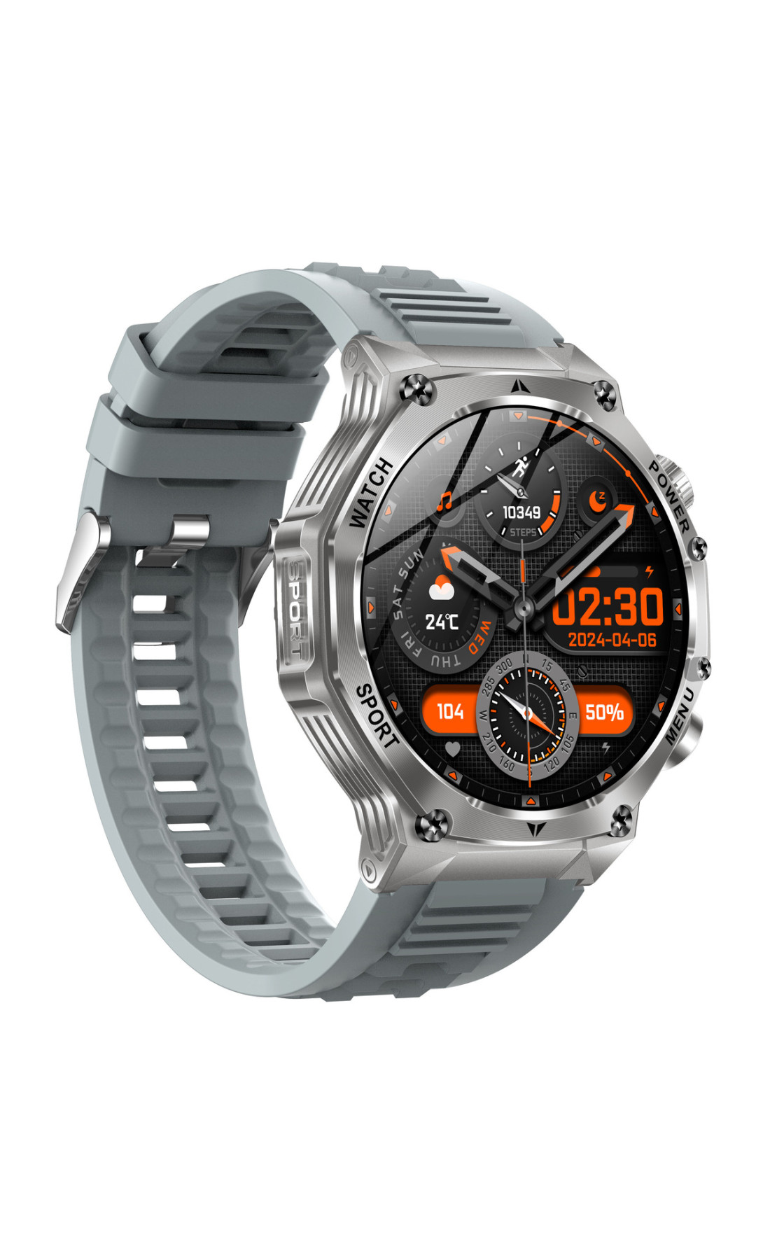 Смарт годинник  Smart Surf X Pro Silver Grey, 2 ремінці