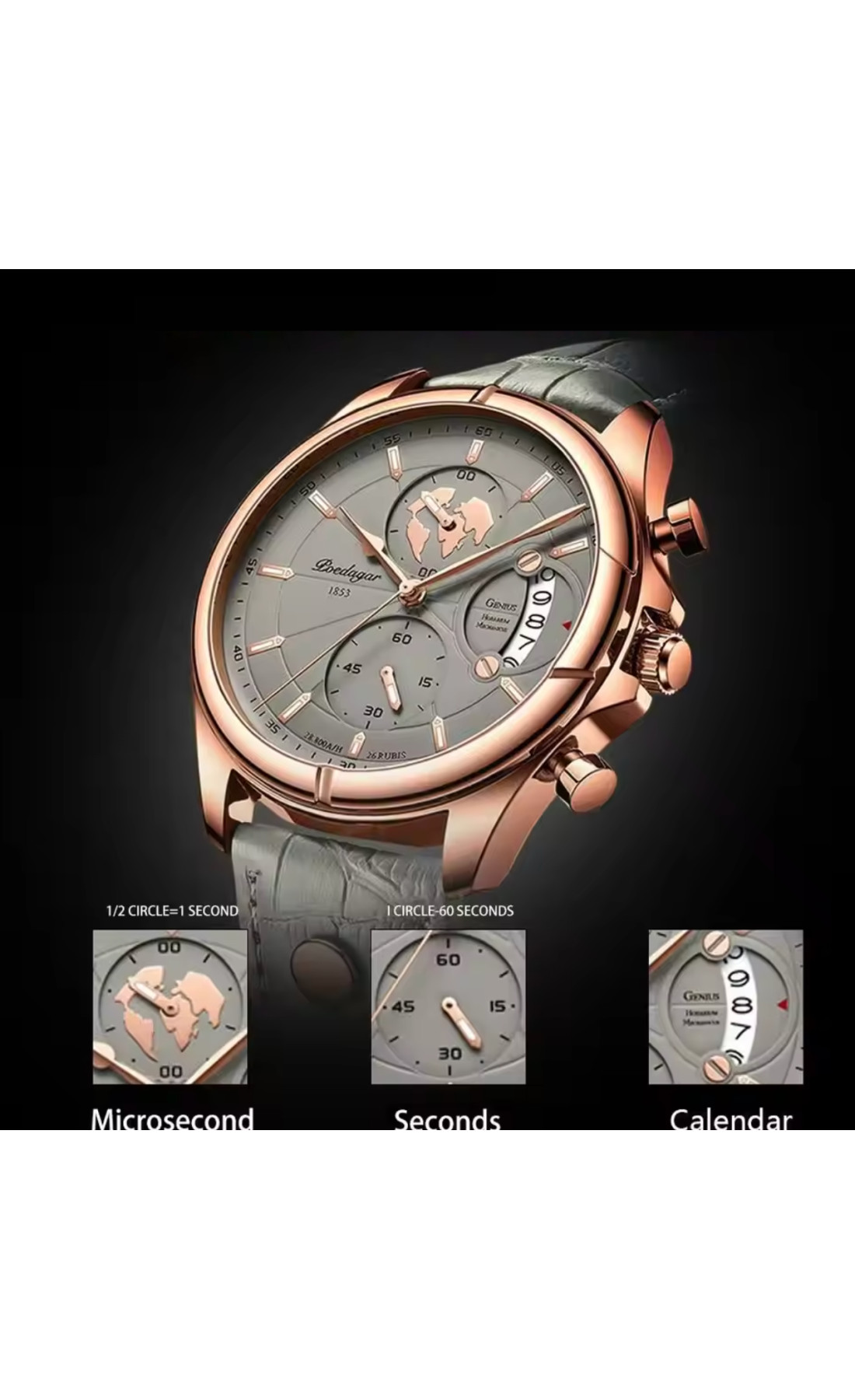 Чоловічий годинник  Poedagar Earth