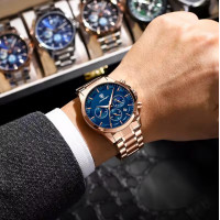 Чоловічий годинник  Poedagar West RoseSteel