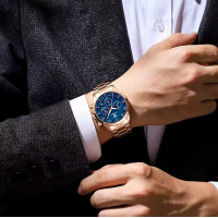 Чоловічий годинник  Poedagar West RoseSteel