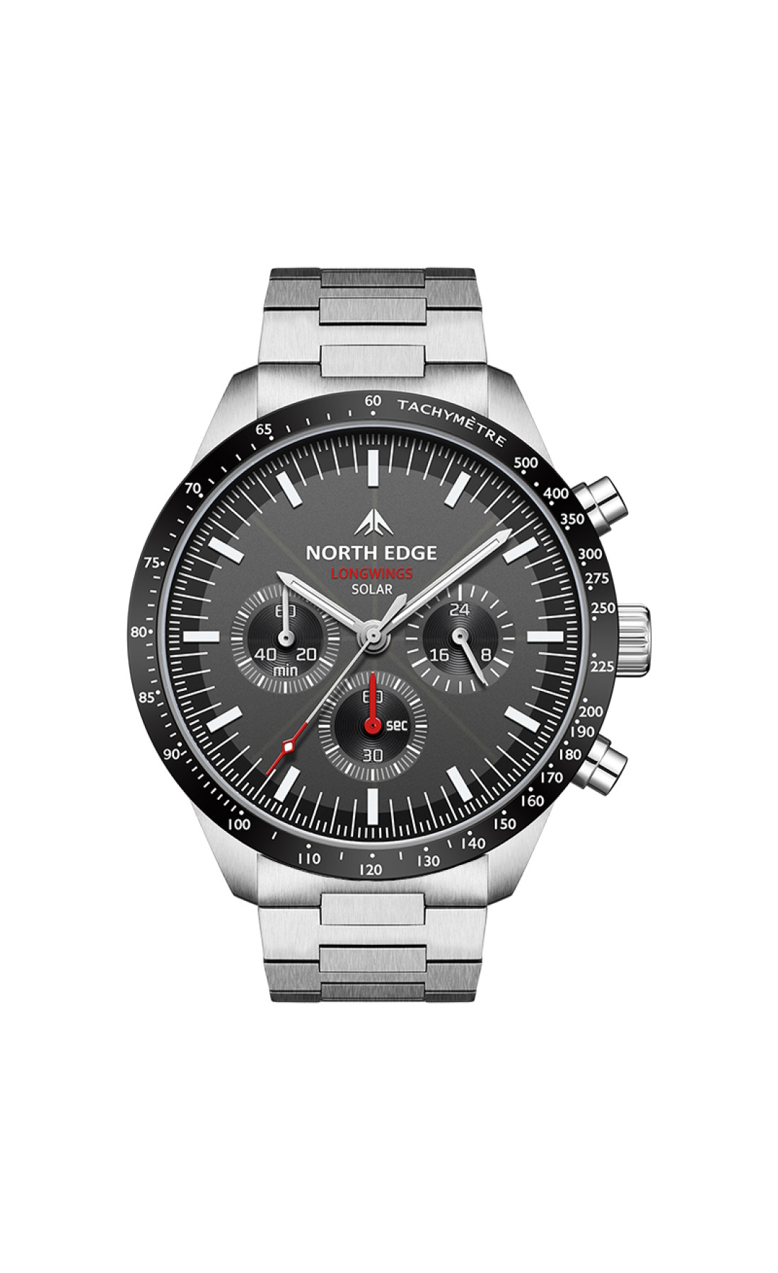Чоловічий годинник  North Edge Long Wings з сонячною батареєю
