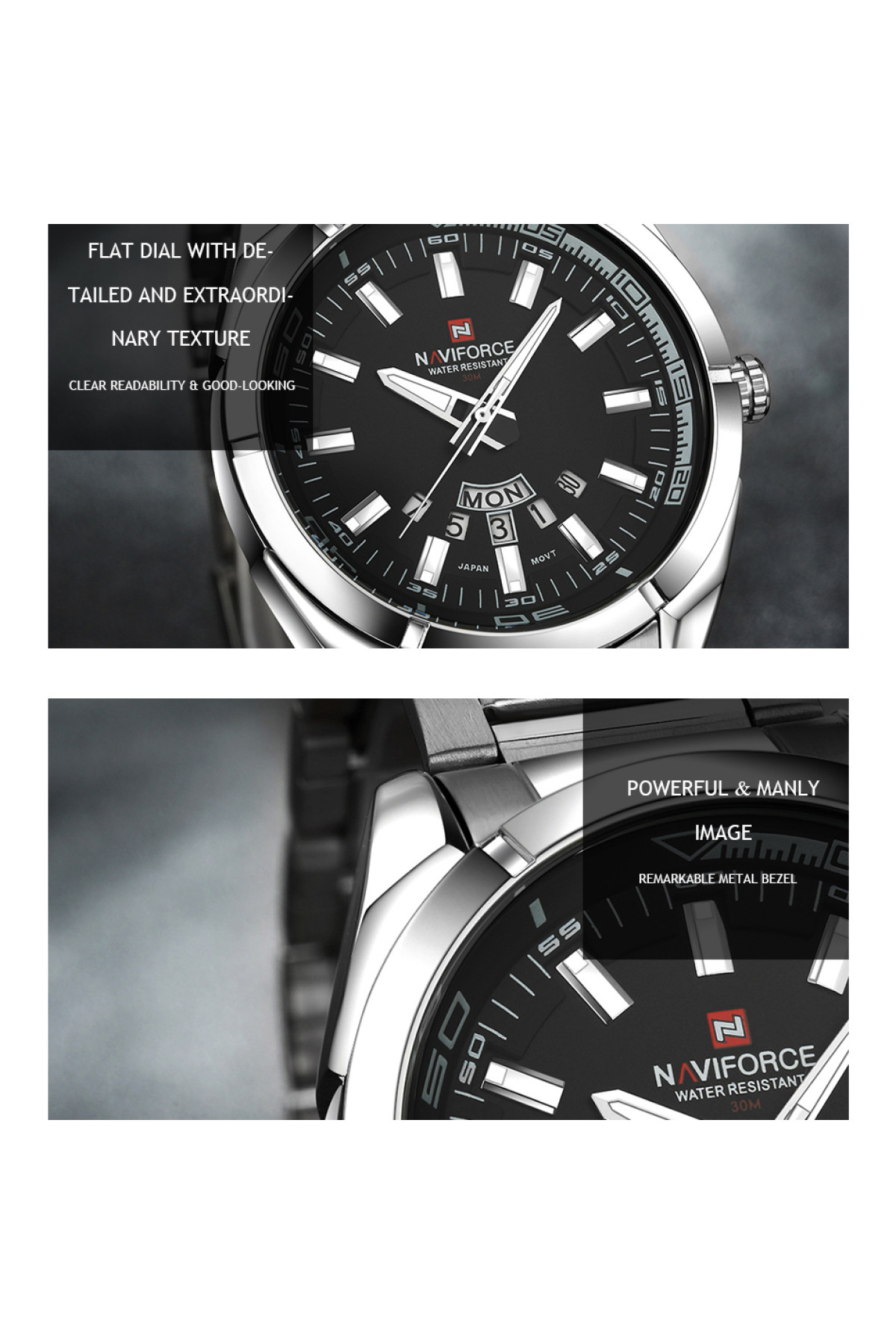 Чоловічий годинник  Naviforce Rocket BlackDial