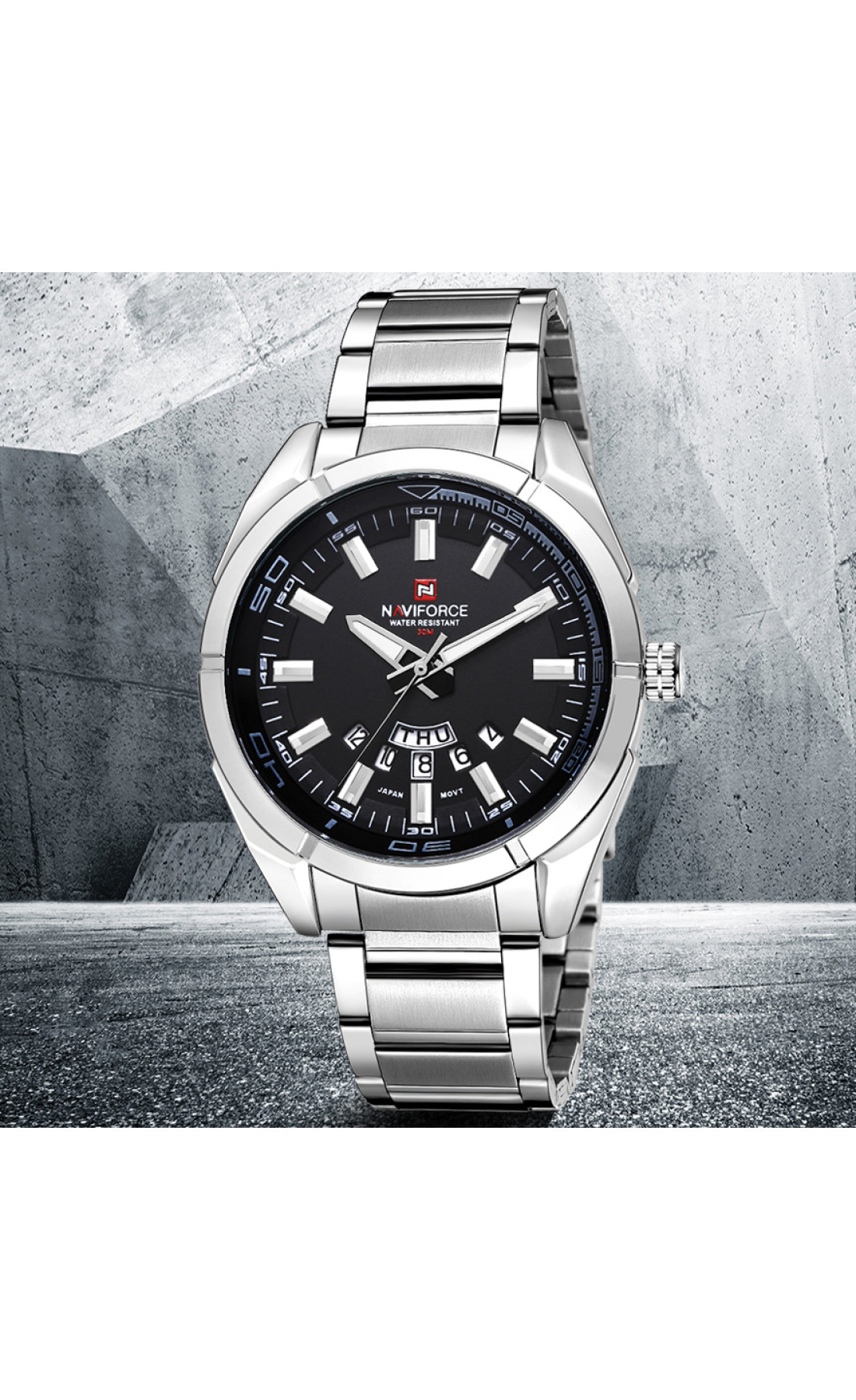 Чоловічий годинник  Naviforce Rocket BlackDial