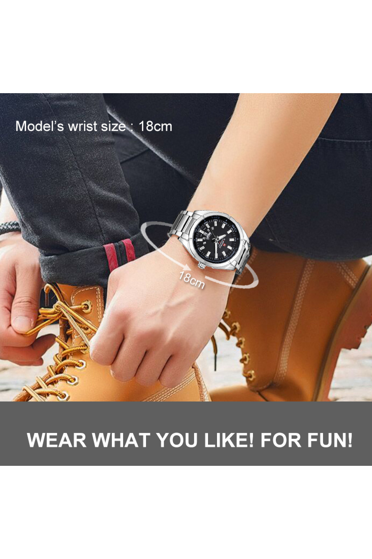 Чоловічий годинник  Naviforce Rocket BlackDial