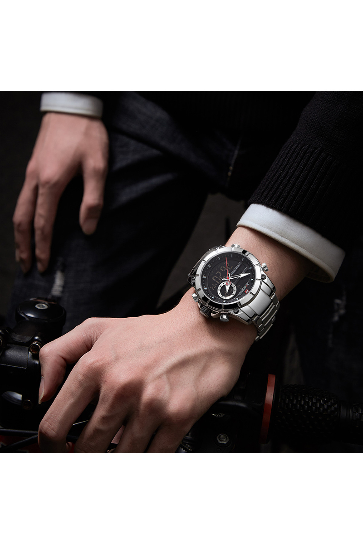 Чоловічий годинник  Naviforce Jazz Silver