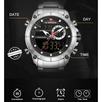 Чоловічий годинник  Naviforce Jazz Silver