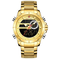 Чоловічий годинник  Naviforce Jazz Gold