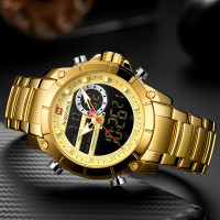 Чоловічий годинник  Naviforce Jazz Gold