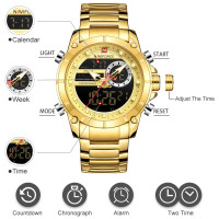 Чоловічий годинник  Naviforce Jazz Gold