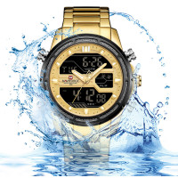 Чоловічий годинник  Naviforce Jazz Gold