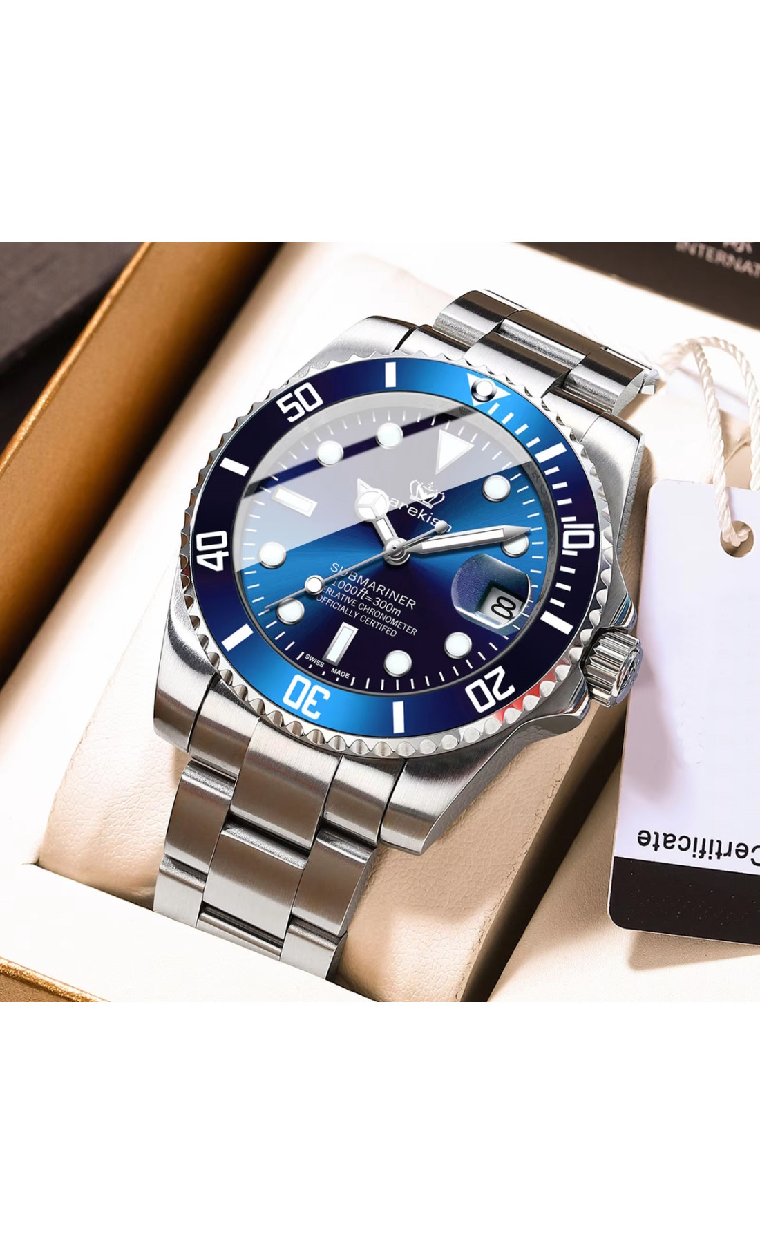 Чоловічий годинник  Hemsut Zurich Carekiso Blue