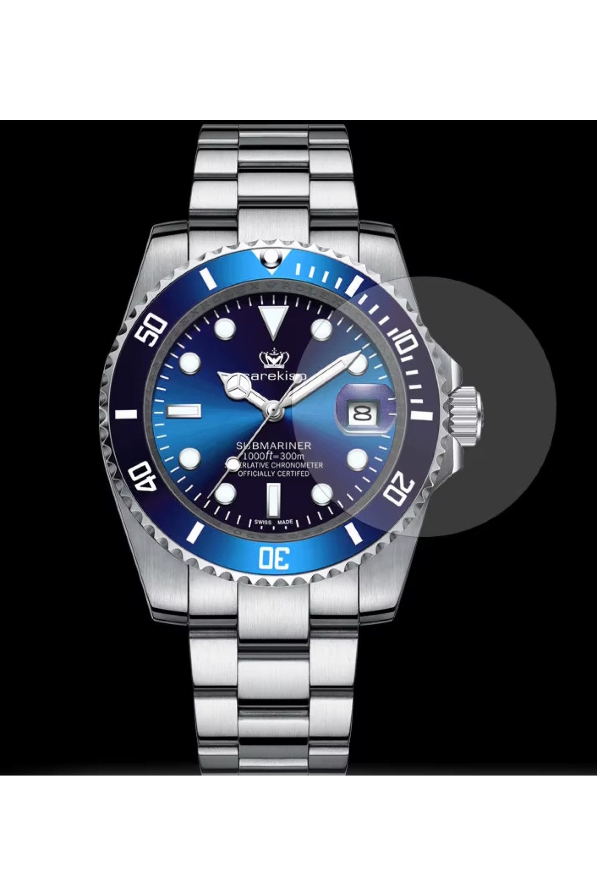 Чоловічий годинник  Hemsut Zurich Carekiso Blue