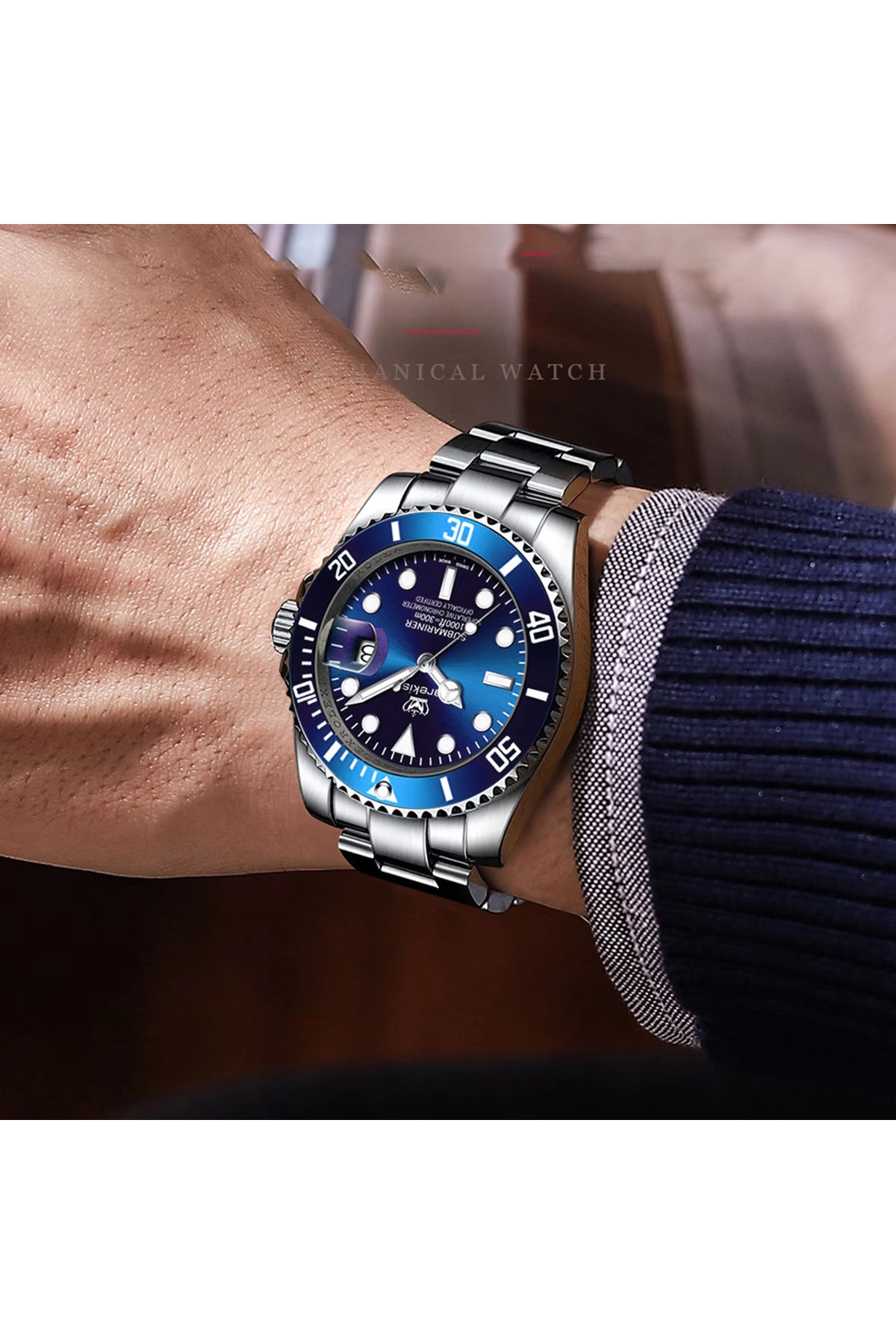 Чоловічий годинник  Hemsut Zurich Carekiso Blue