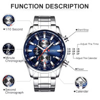 Чоловічий годинник  Curren Pacific