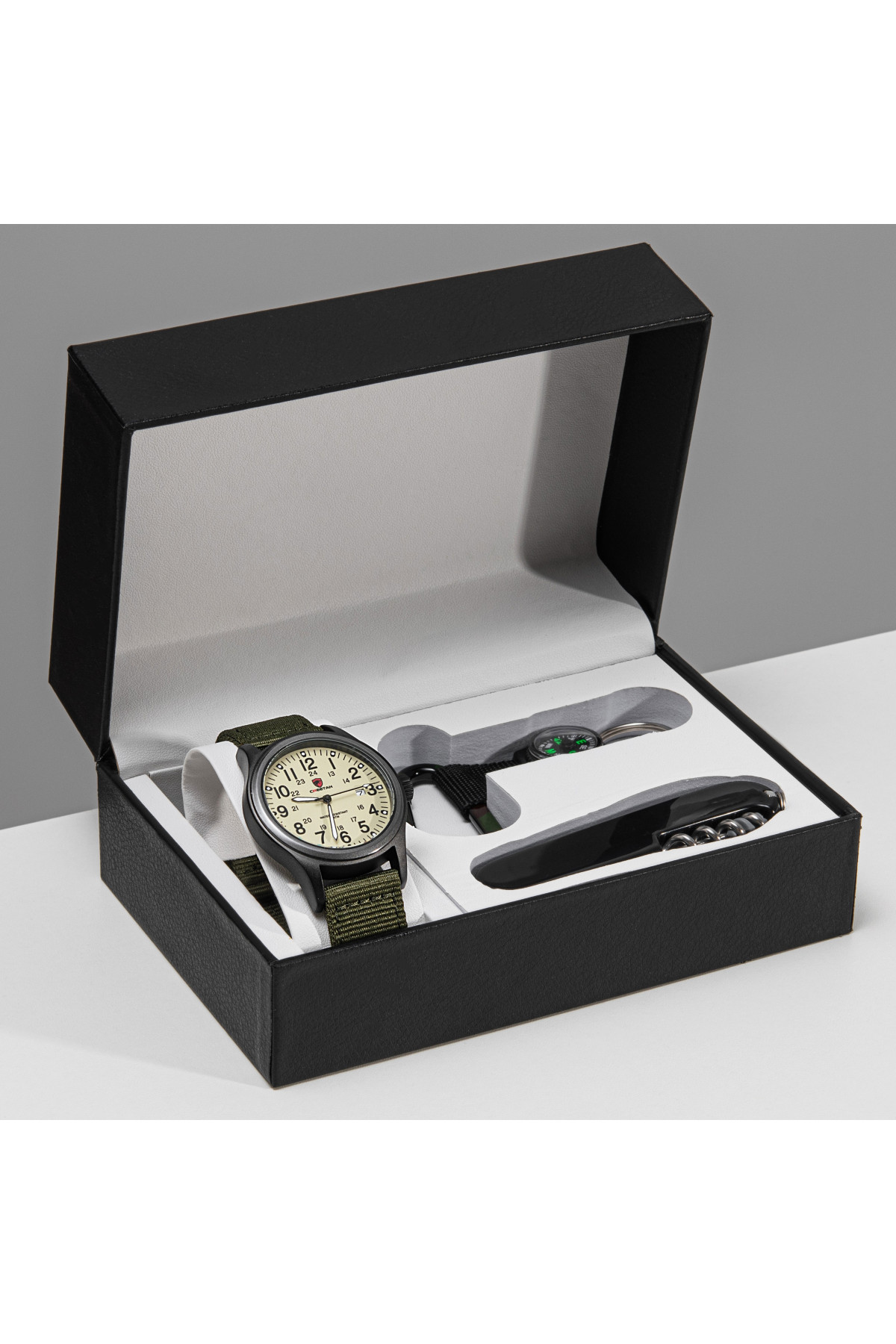 Чоловічий годинник  Besta Box Command Set набір з компасом