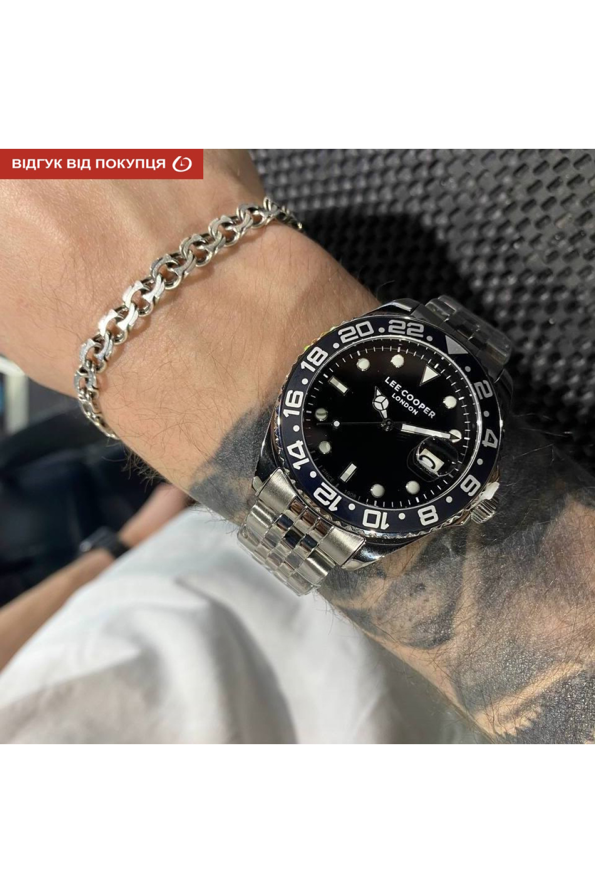 Чоловічий годинник  Lee Cooper Daytona Black