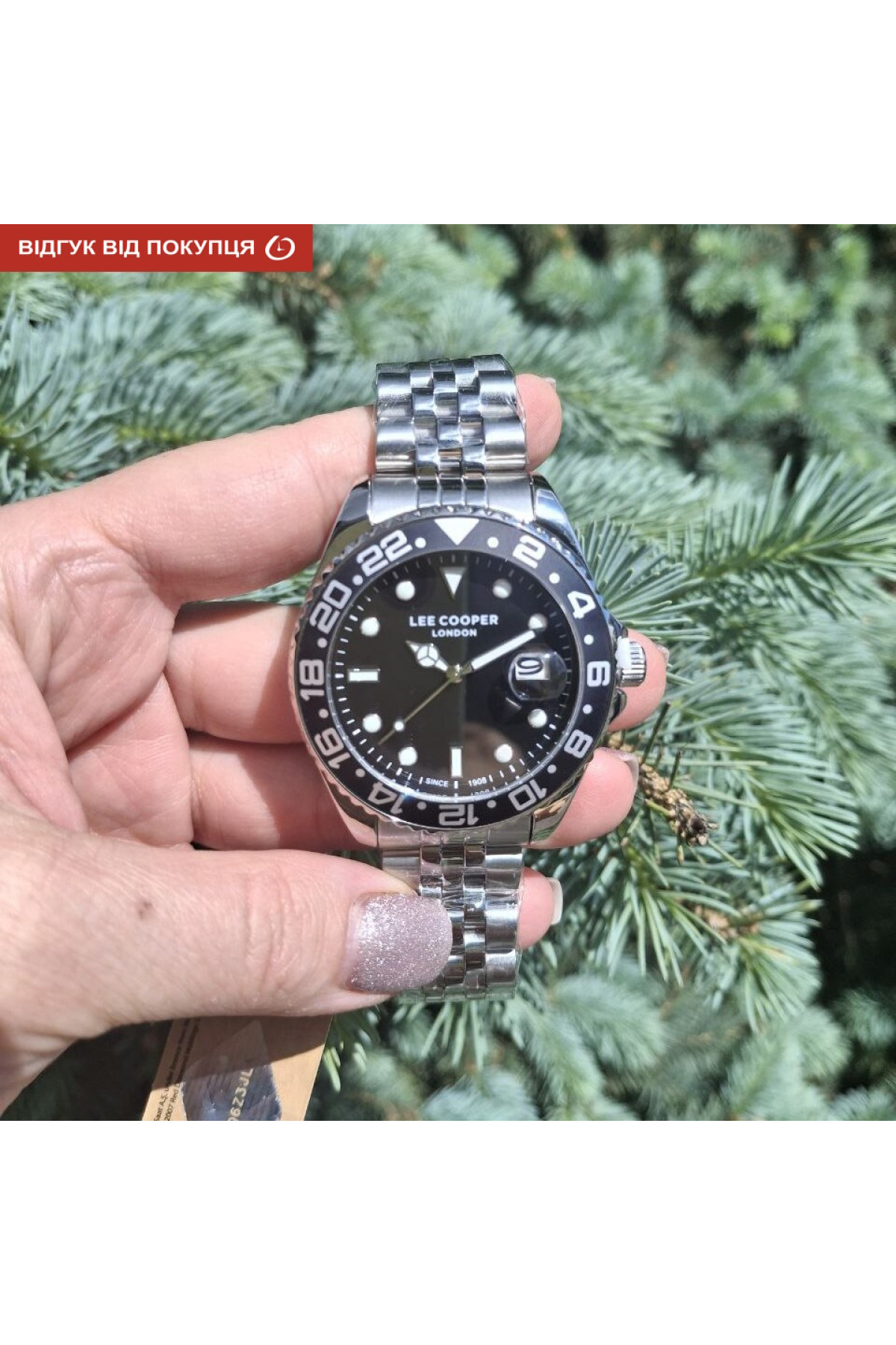 Чоловічий годинник  Lee Cooper Daytona Black