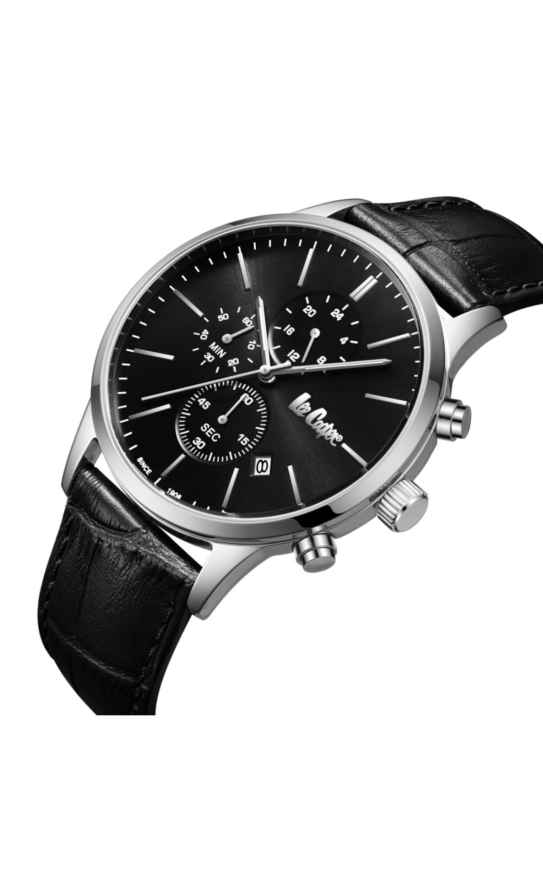 Чоловічий годинник  Lee Cooper Leather Black