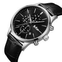 Чоловічий годинник  Lee Cooper Leather Black