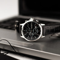 Чоловічий годинник  Lee Cooper Leather Black