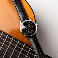 Чоловічий годинник  Lee Cooper Leather Black