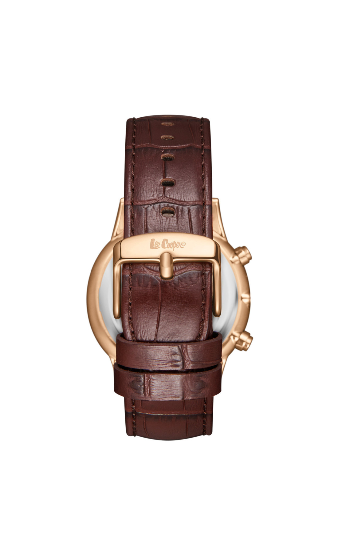 Чоловічий годинник  Lee Cooper Leather Gold