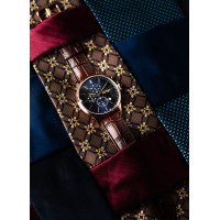 Чоловічий годинник  Lee Cooper Leather Gold