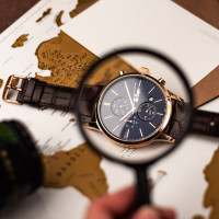 Чоловічий годинник  Lee Cooper Leather Gold