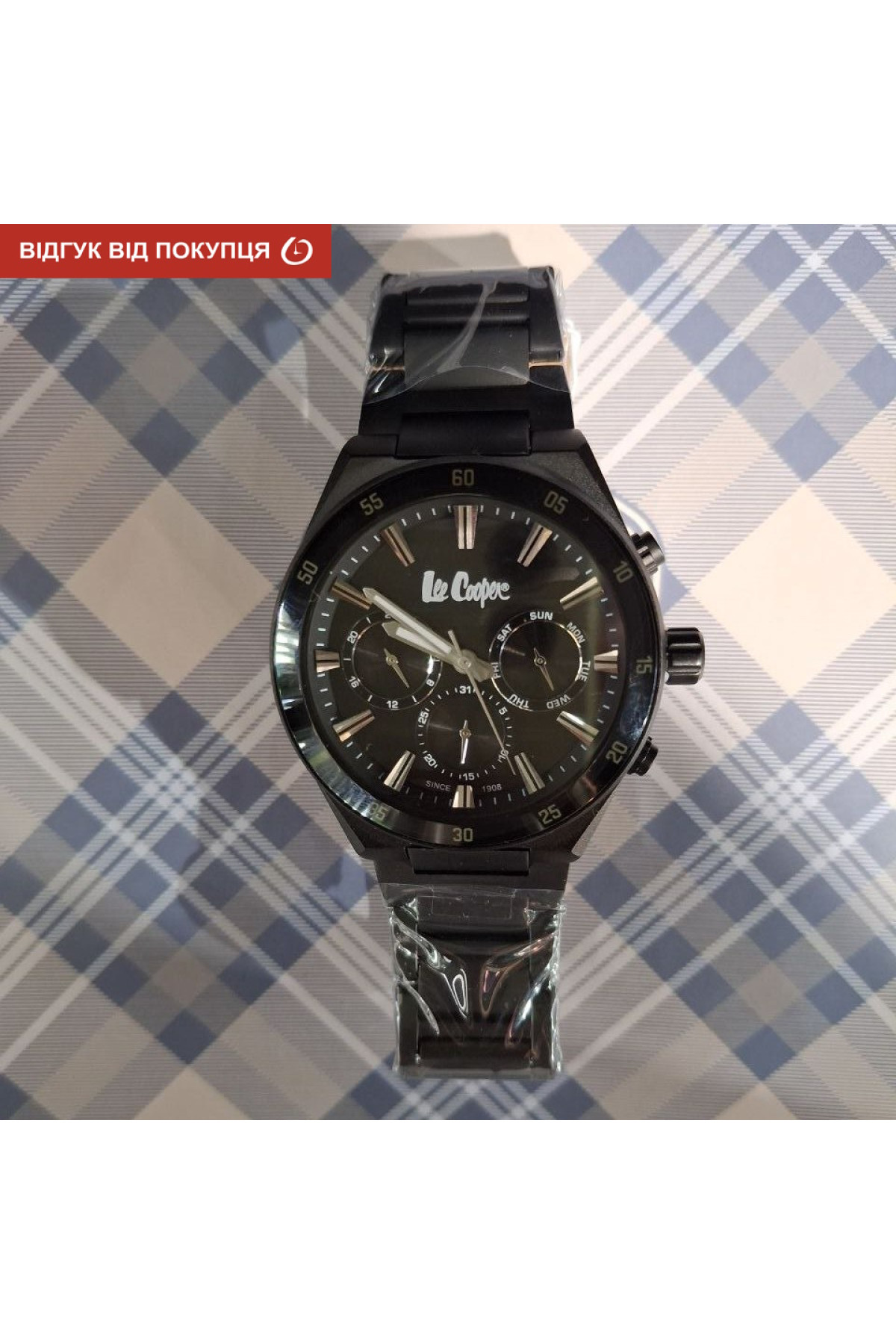 Чоловічий годинник  Lee Cooper Hit Black