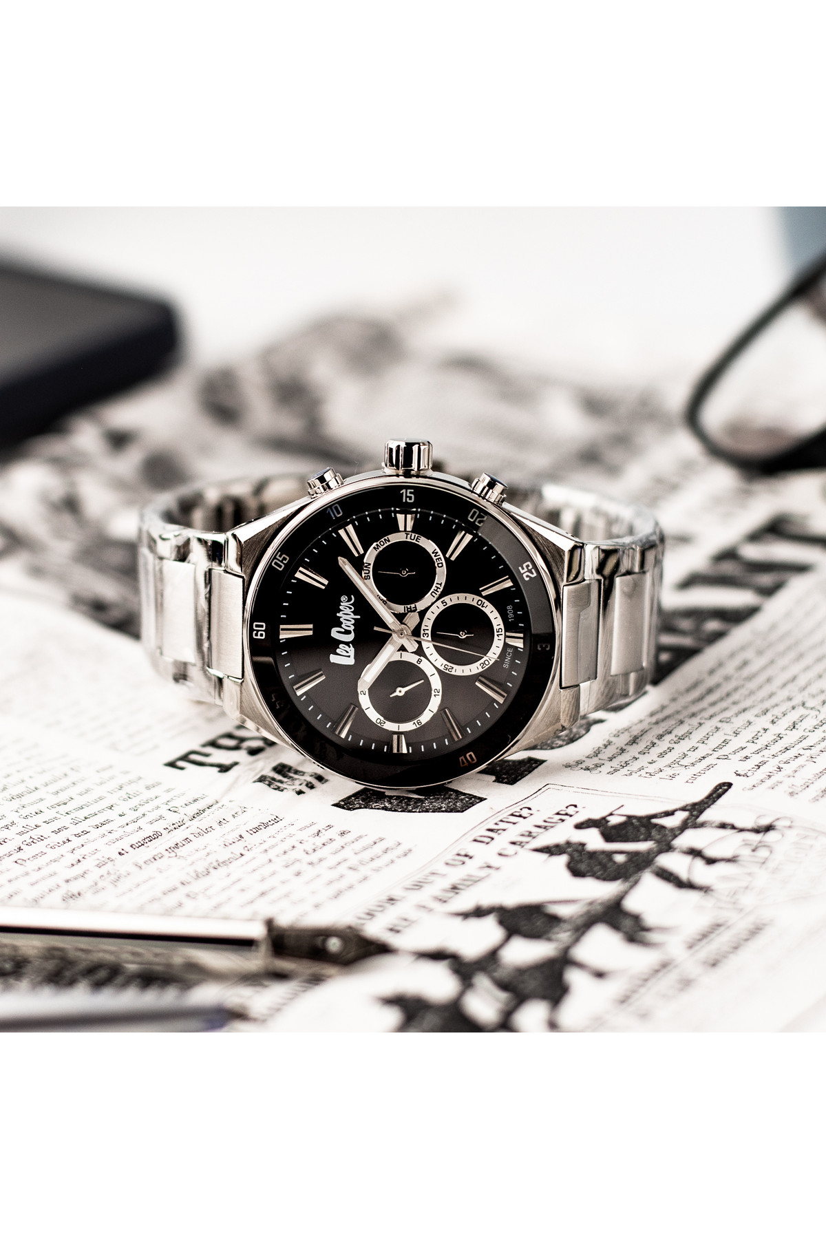 Чоловічий годинник  Lee Cooper Hit Silver