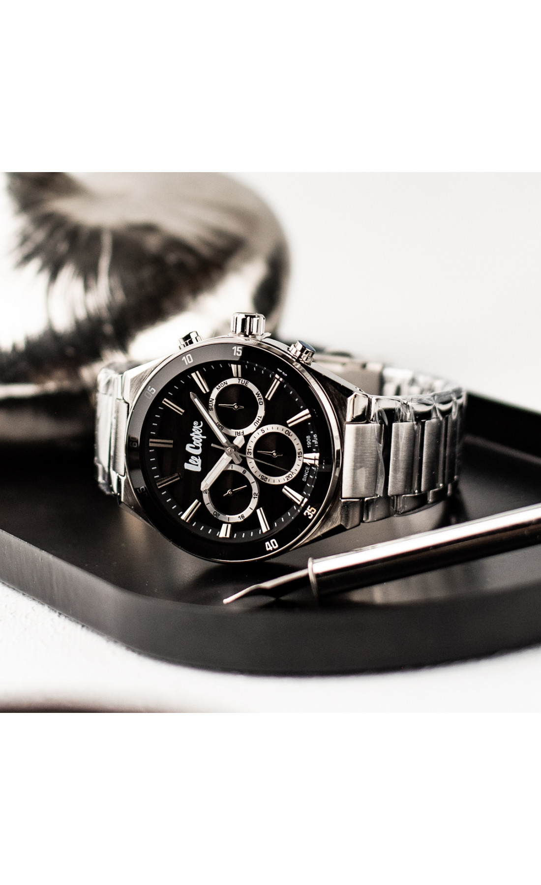 Чоловічий годинник  Lee Cooper Hit Silver