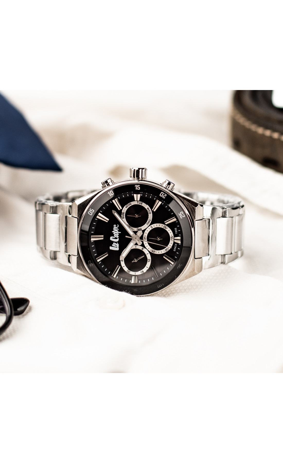 Чоловічий годинник  Lee Cooper Hit Silver