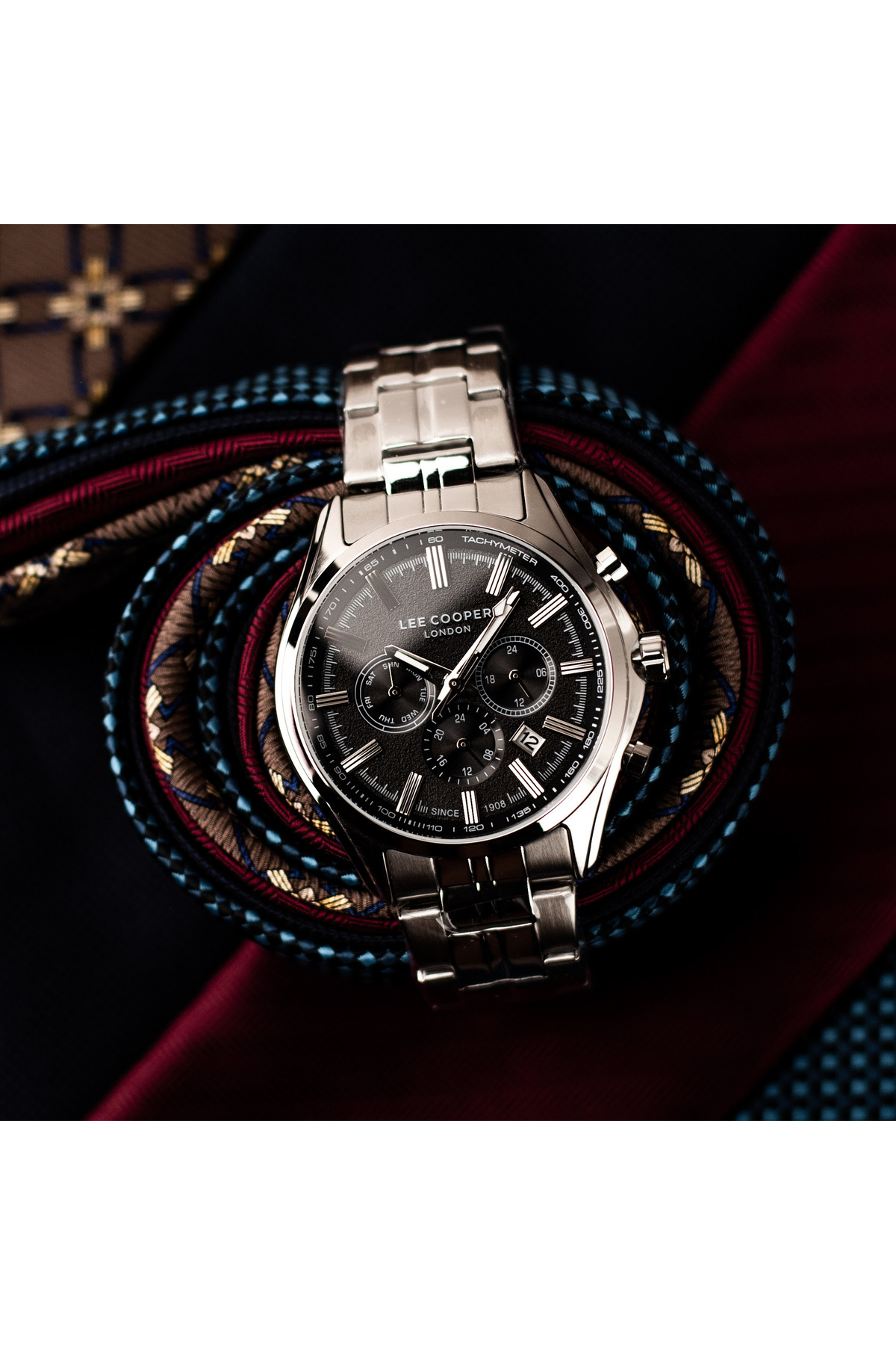 Чоловічий годинник  Lee cooper Fenix Black