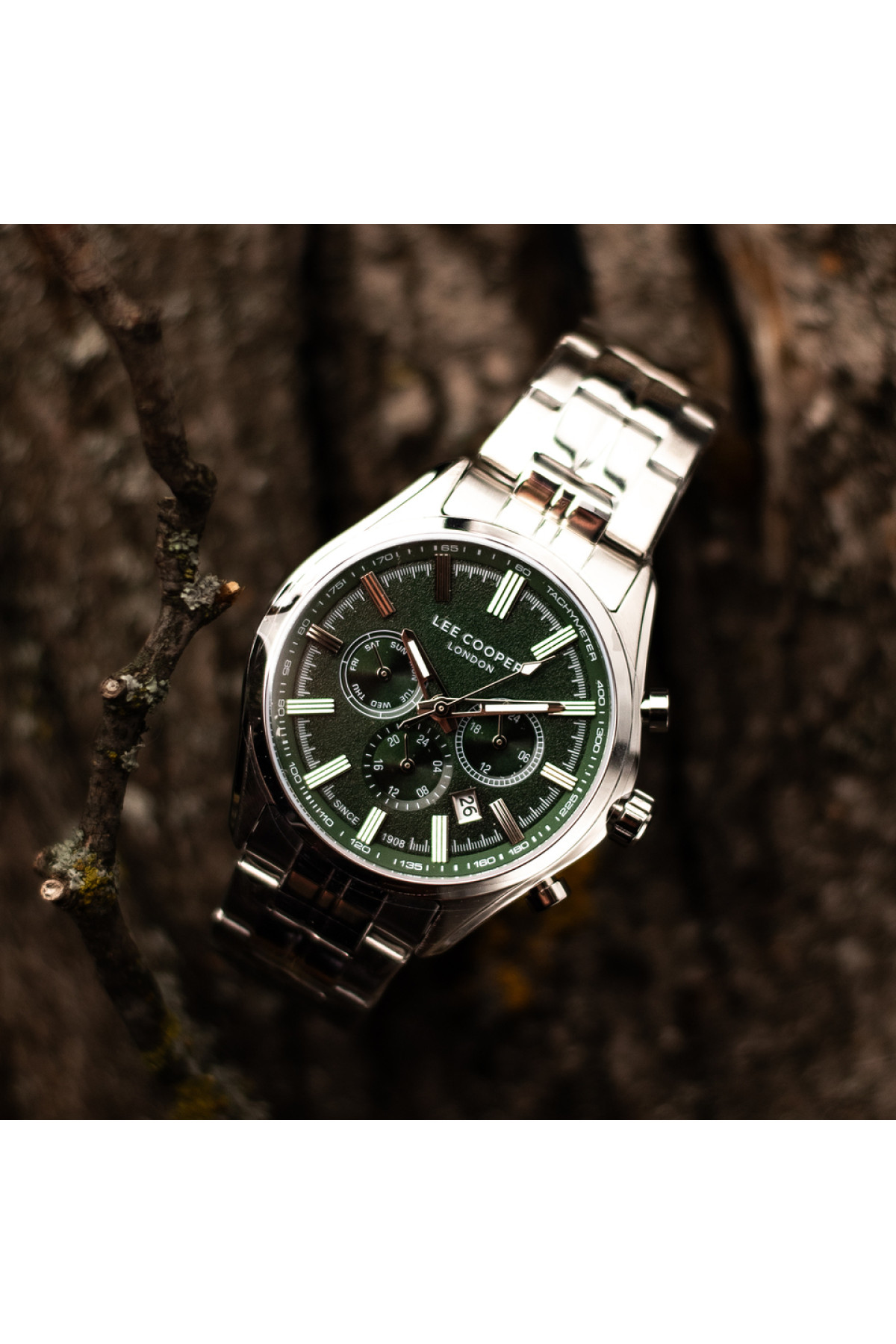 Чоловічий годинник  Lee cooper Fenix Green