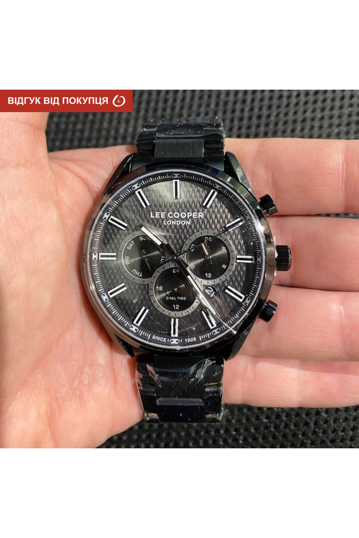 Чоловічий годинник  Lee Cooper England Black