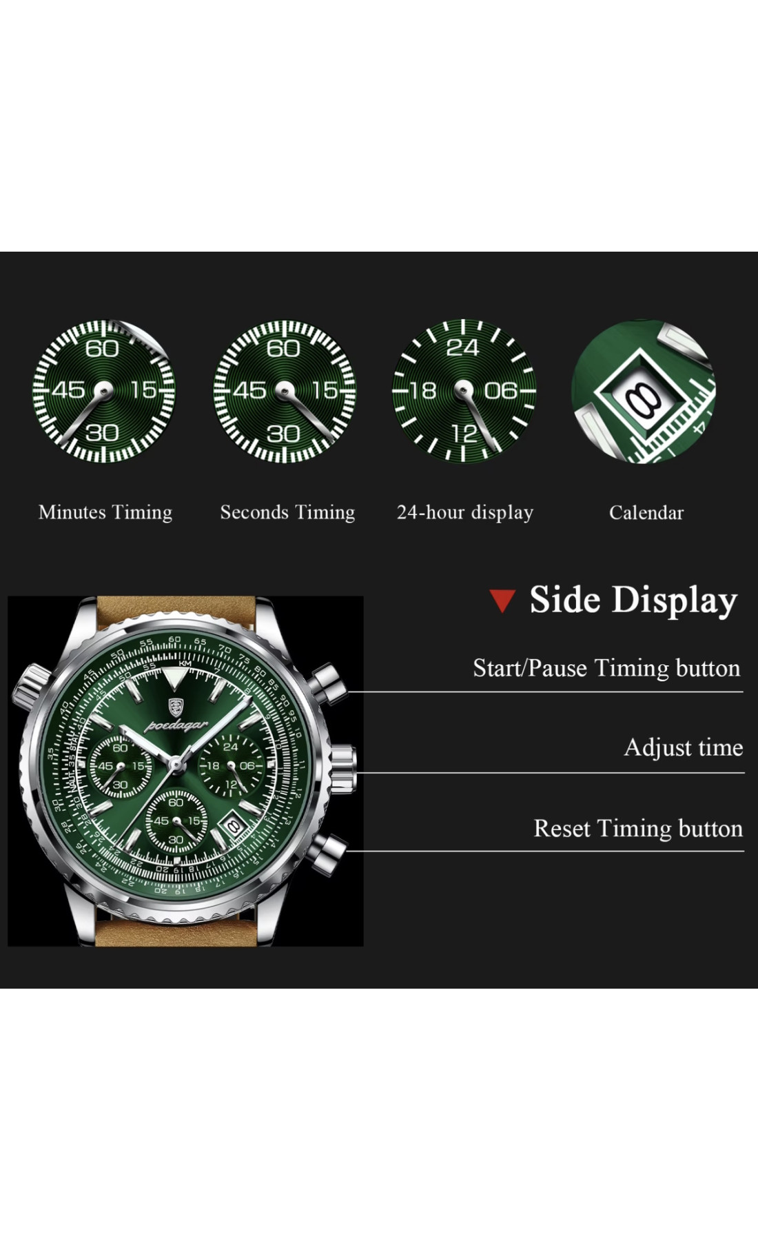 Чоловічий годинник  Poedagar Avalon Limited