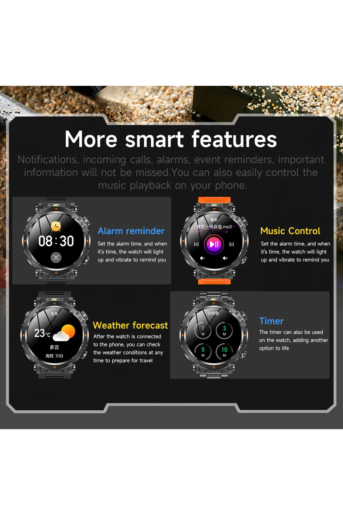 Смарт годинник  Smart Avation Pro Steel, 2 ремінці