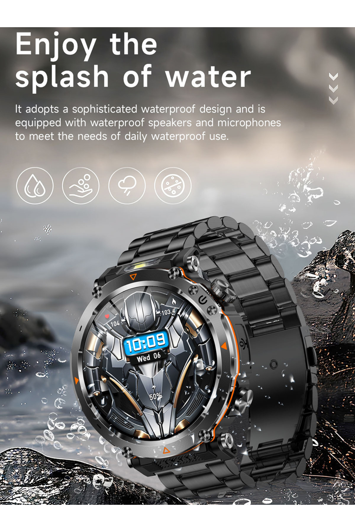 Смарт годинник  Smart Avation Pro Steel, 2 ремінці