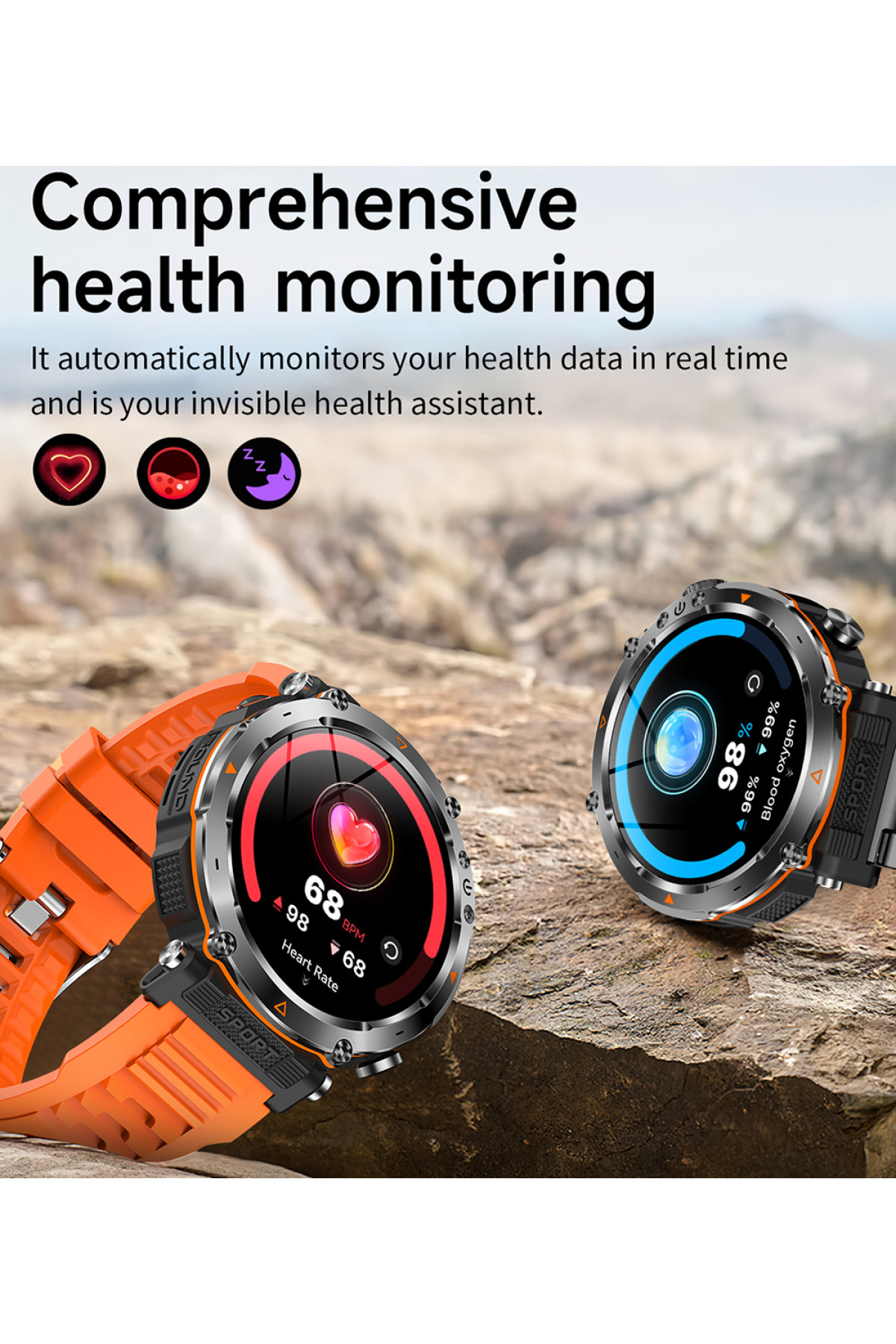 Смарт годинник  Smart Avation Pro Orange, 2 ремінці