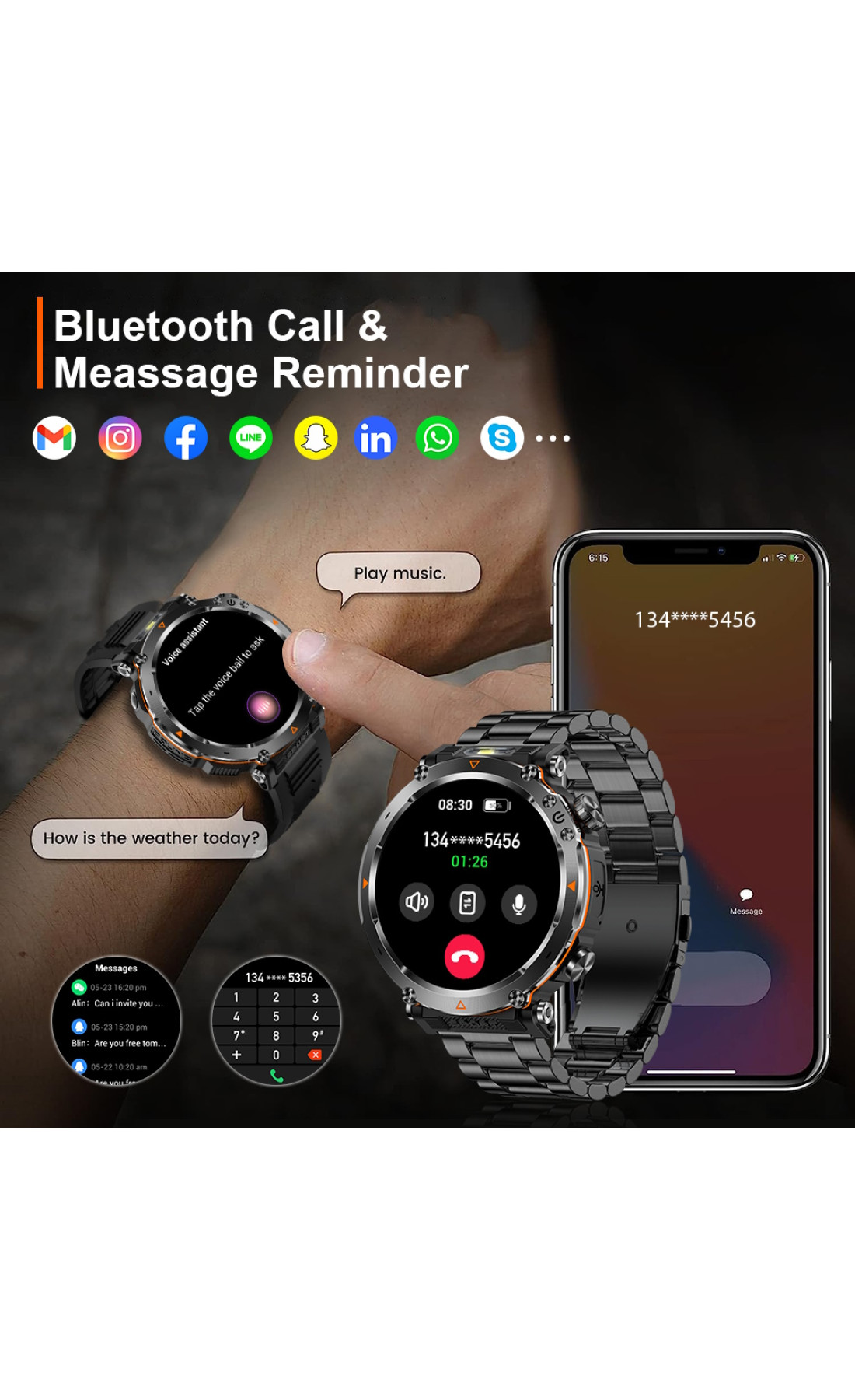 Смарт годинник  Smart Avation Pro Orange, 2 ремінці