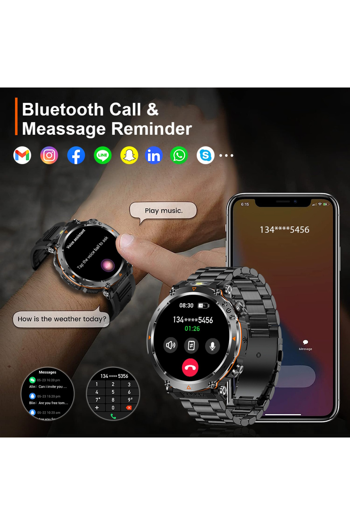 Смарт годинник  Smart Avation Pro Orange, 2 ремінці